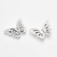 thumbnail image 2 of 5 colgantes 3D de acero inoxidable con forma de mariposa, conectores para joyas, colgantes para pulseras de acero inoxidable de colores., 2 of 2