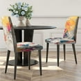 thumbnail image 2 of Modern Abstract Art Stretch Chair Covers for Dining Room Set of 6,Printed Stretchable Dining Chair Slipcover Washable Removable Seat Covers for Dining Chairs for Kitchen,Hotel,Restaurant, 2 of 6
