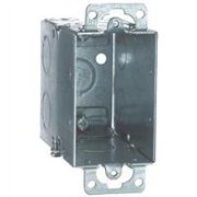Steel City 18 cu in Rectangle Galvanized Steel 1 gang Switch Box Silver