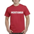 thumbnail image 1 of "Mom's Favorite - Men's T-Shirt Short Sleeve, up to Men Size 5XL - Mustangs", 1 of 5