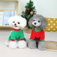 thumbnail image 6 of Christmas Pets Cute Soft Coats Winter Warm Jumpsuit 4 Leg Dog Clothes  with Cute Elk Santa Claus Long Sleeve Solid Color  Coats Jumpers Outfits, 6 of 7
