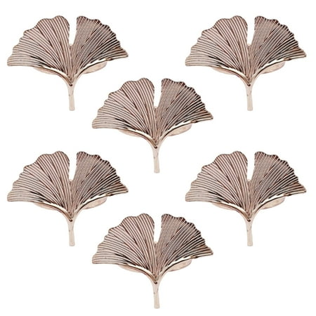 

YEUHTLL 6pcs Ginkgo Leaves Napkin Ring Buckle Holders for Wedding Party Mother’s Day Dinner Table Decoration