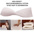 thumbnail image 4 of Sofa Daybed Large Filled Triangular Wedge Cushion Bed Backrest Positioning Support Pillow Reading Pillow Office Lumbar Pad with Removable Cover Coffee Queen, 4 of 5