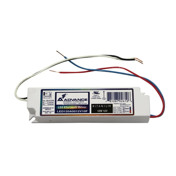 Advance Ballasts LED120A0012V10FM Led Electronic Driver 12W 12V 120V 60Hz Xtanium