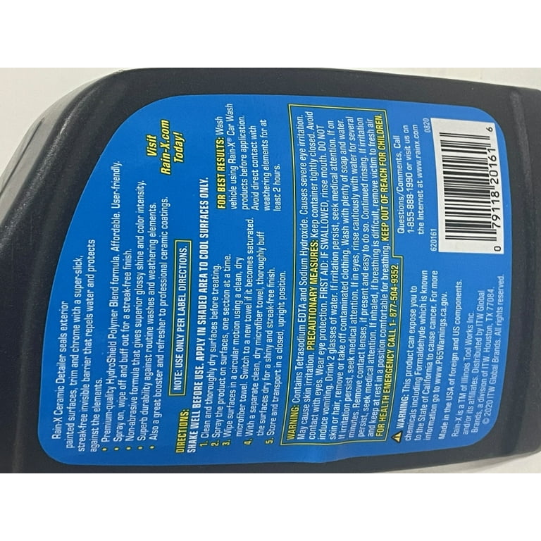 Rain X 620161 Rain-x Ceramic Finisher 22oz - Walmart.com