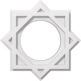 thumbnail image 1 of Ekena Millwork CMP14AL-07000 14 in. OD x 7 in. ID Square Axel Architectural Grade PVC Contemporary Ceiling Medallion, 1 of 4