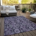 thumbnail image 6 of Addison Rugs Chantille Indoor/Outdoor Transitional Damask Eggplant Washable Rectangle Rug, 10' x 14', 6 of 6