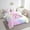 Pink Z, variant on Erosebridal Pink Unicorn Bedding Twin Size, Initial Letter M Bedding Sets Twin Size, Princess Flower Decor, Reversible 7pcs