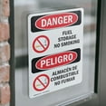 thumbnail image 4 of (2 Pack) Fuel Storage No Smoking Bilingual OSHA Danger Sign 10 Inch X 14 Inch Vinyl Label Decal Sticker Weather Resistant, UV Protected for Workplace, Business, and Construction Site,, 4 of 7