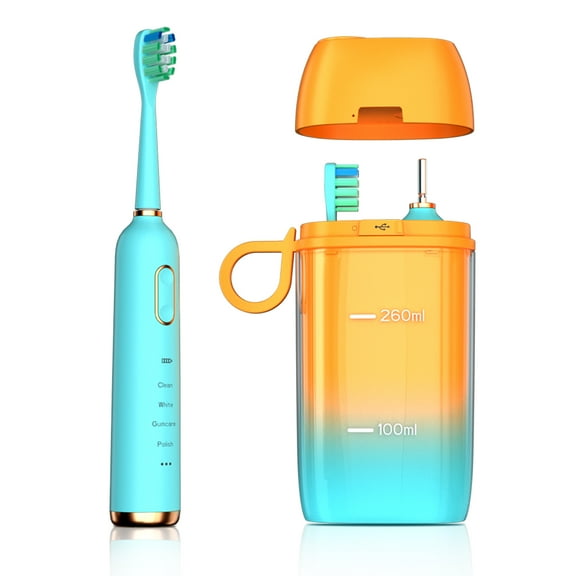 Electric Toothbrush and Teeth Whitening Brush with Sonic 30K Vibration for Optimal Tooth Cleaning and Dental Care