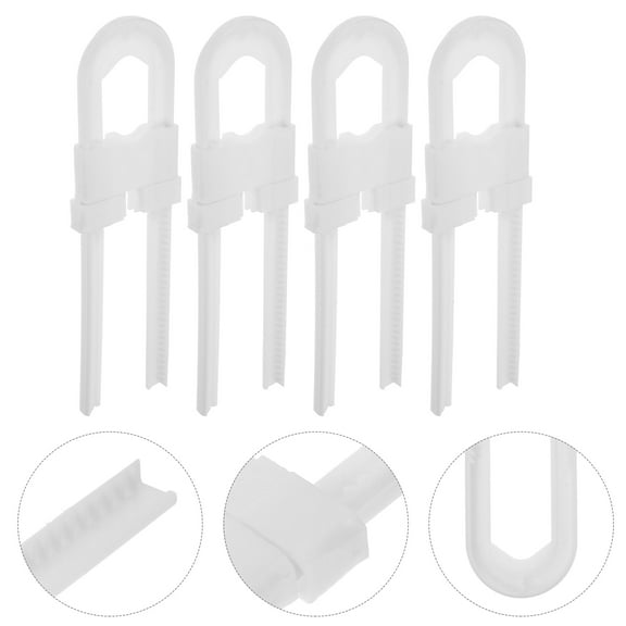 TEHAUX 4-Pack Drawer Locks for Cupboard Doors, Child Safety Cabinet Locks, Easy Install, Security Hardware