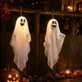 thumbnail image 4 of Halloween Hanging Ghost Decoration Party Prop Indoor Outdoor Suspended Fabric Ghost Figure for Porch Window Ceiling Tree Yard, 4 of 5