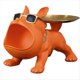 thumbnail image 1 of Estatua de Resina de Bulldog Francés, Bandeja para Dulces, , Cuenco, Estatuas para Escritorio de Oficina, Decoración del Hogar, Color Naranja., 1 of 8