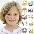thumbnail image 1 of Pegatinas de Tatuaje Temporal Foohvr Eid Mubarak 10 Uds, 1 of 5