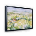 thumbnail image 3 of Designart 'Abstract Blossoming Green Fields In Countryside ' Country Framed Canvas Wall Art Print, 3 of 5