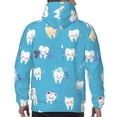 thumbnail image 6 of Bingfone Cute Healthy Teeth Men'S Drawstring Hoodie Long Sleeve Pocket Sweatshirts-Medium, 6 of 9