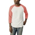 thumbnail image 1 of Ma Croix Mens 3/4 Sleeve Dual Color Raglan Baseball Shirt, 1 of 6
