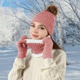 thumbnail image 6 of Women's Winter 3-Piece Set: Beanie, Scarf, Touchscreen Gloves, Acrylic, 7.9x8.7in Scarf, Warm, for Outdoor Activities, 6 of 6