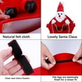 thumbnail image 4 of Xihbxyly Disfraz de Papá Noel para Mascota, Poliéster Suave, Gorro Elástico Ajustable, Diseño Cómodo, Divertido y Encantador, Ideal para Fiestas Navideñas, Apto para Perros y Gatos, Lavable a Mano., 4 of 7