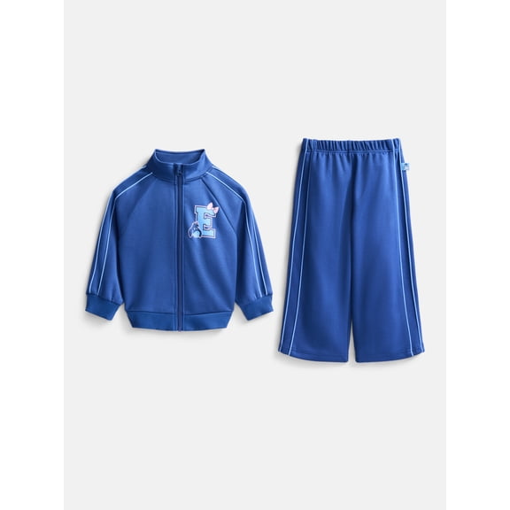 Winnie the Pooh Eeyore Toddler Girls Full-Zip Tracksuit Jacket and Pants Set, 2 Piece, Sizes 12M-5T