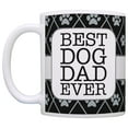 thumbnail image 2 of ThisWear Dog Themed Gifts Best Dog Dad Ever Dog Rescue Dogs Dog Mug 11 ounce 2 Pack Coffee Mugs Black, 2 of 4