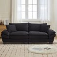 thumbnail image 6 of 84" Comfy Corduroy Sofa 2-Seater Deep Seating Loveseat with Pillows for Small Spaces, 6 of 9