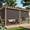Brown, variant on CozyHom Outdoor Roller Shades, 420GSM 95% Blackout Cordless Patio Roller Blinds with Pole, 8'Wx8'H Waterproof Blinds Roll Up for Gazebo Porch, Deck, Pergola, Black