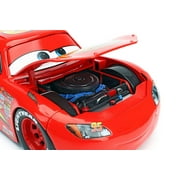 Lightning McQueen w/ Extra Wheels, Disney Pixar Cars - Jada Toys 97751 - 1/24 Scale Diecast Car