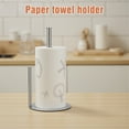 thumbnail image 3 of Lonian Paper Towel Holder for Kitchen Countertop – Non-Slip Base, Dual Rod, Rust-Resistant Metal Paper Roll Rack, 6.5" x 6.5" x 11.8",  Silver, 3 of 7