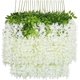 thumbnail image 1 of Flores Artificiales de Glicina, Plantas Artificiales de Wisteria Colgantes, Flores Artificiales Colgantes Decoración para Hogar, Exterior, Jardín, Fiesta. (Blanco), 1 of 4