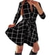 thumbnail image 1 of Gibobby Vestidos para Mujer Vestido ajustado con manga 3/4, informal, a la moda, para otoño e invierno, para mujer(Negro,XL), 1 of 5