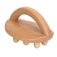 thumbnail image 2 of Pincel de Masajeador de Madera de Mano, 14 Cuentas Promueven la Circulación de la Circulación Engrosado Manyen Meridians Massage Cepillo para Piernas, 2 of 7