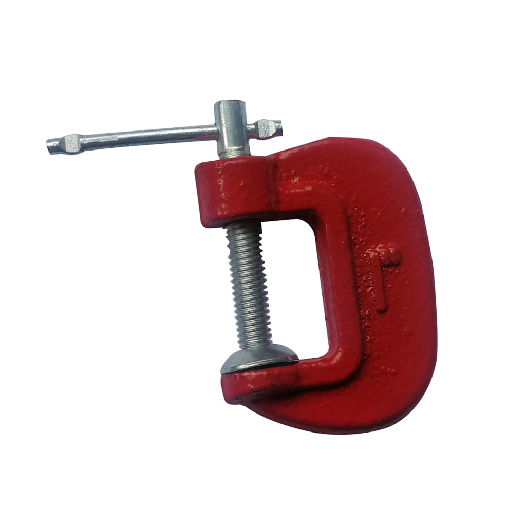 1 Inch Heavy Duty C Clamp G Clamp Iron Frame With Steel Spindle & Handle 