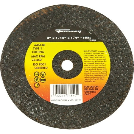 

2PC Forney Industries Forney Type 1 Cut-Off Wheel