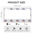 thumbnail image 3 of 2 Pack Simple Doodle of A Coffee Mug License Plate Frame Cute Coffee Cup License Plate Cover Front Plates Frames Car Tag Frame Aluminum Metal 2 Hole Gift for Dad, 3 of 6