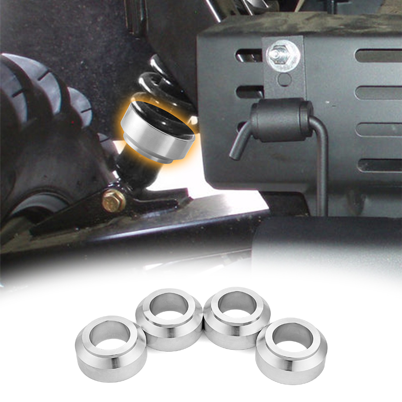 WEISEN Front & Rear 2" Chassis Suspension Lift Kit Strut Shock