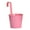 Pink, variant on Travelwant 5.9" x 3.9" Cylindrical Red Iron Solid Hanging Flower Pot with Detachable Hooks