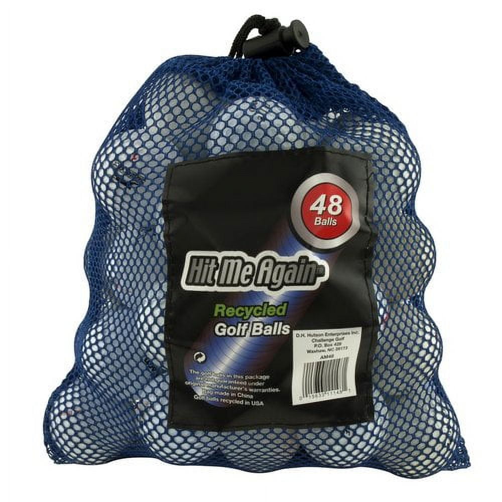 Hit Me Again Recycled Golf Balls, Multicolor, 48 Pack, Ionomer