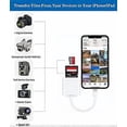 thumbnail image 4 of Apple Lightning to SD and TF Dual Slot Card Reader for iPhone/iPad, 2 in 1 Micro SD TF Memory Card Adapter, SD Card Reader, Plug and Play, 4 of 5