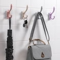 thumbnail image 4 of Dinheiro Paquete de 10 ganchos para puerta, colgador autoadhesivo montado en la pared para ducha, cocina, baño, toalla, abrigo, bolso, sombrero, llave, 4 of 6