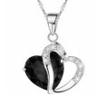 thumbnail image 2 of TidBay Fashion Women Hollow Multicolor Heart Pendant Rhinestone Chain Necklace Jewelry, 2 of 6