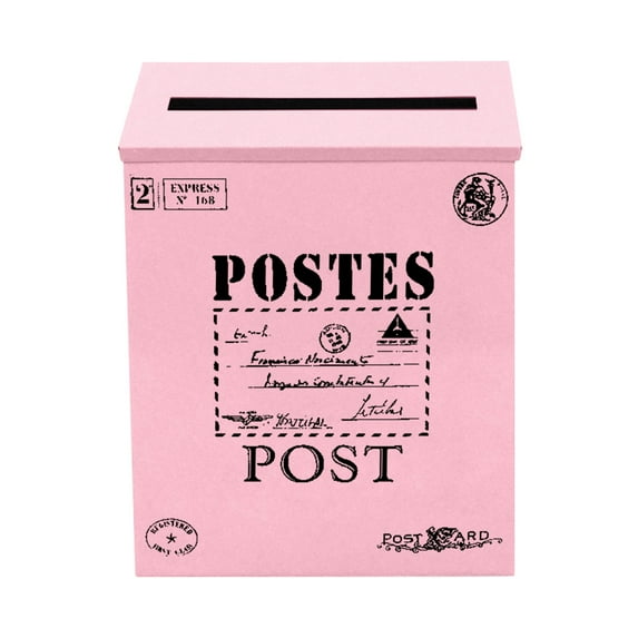 Mnjin Vintage Mailbox Iron Mailbox Hanging Wall Suggestion Box Mailbox Home Decoration Shooting Props Wall Wall Decoration G