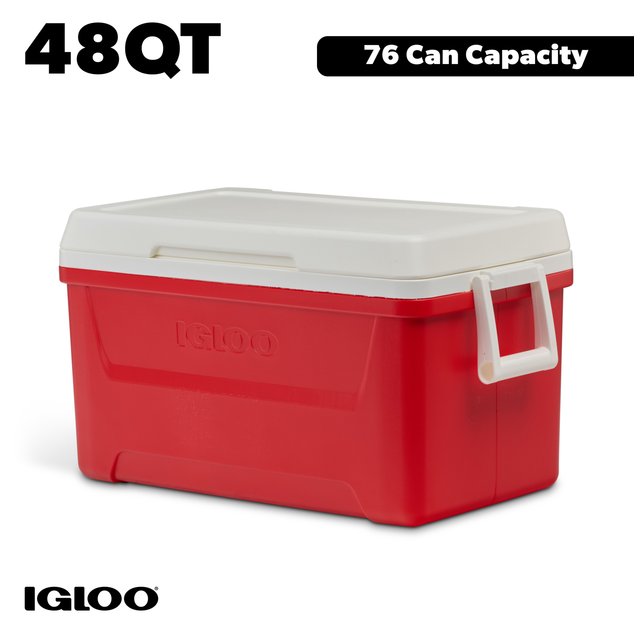 Igloo Laguna 48qt Hard Sided Ice Chest Cooler Red