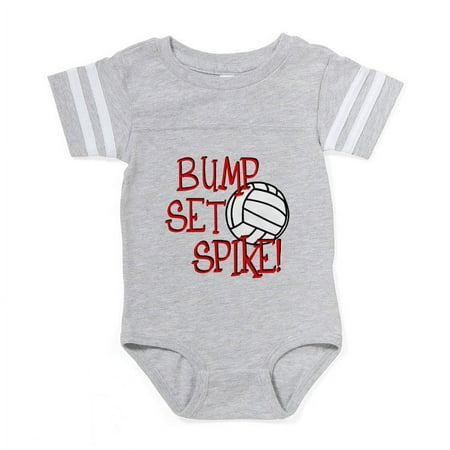 

CafePress - Bump Set Spike - Cute Infant Baby Football Bodysuit