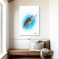 thumbnail image 2 of Elephant Stock Happy Sea Turtle Wall Art - Vertical Canvas Wall Art - Living Room Wall Decor - Animal Canvas - White And Blue Decor By Ashvin Harrison - 30" x 45", 2 of 8
