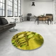 thumbnail image 4 of Ahgly Company Machine Washable Indoor Round Transitional Oak Brown Area Rugs, 4' Round, 4 of 7
