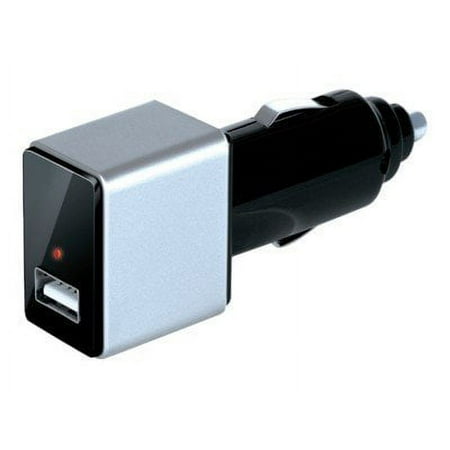 i.Sound USB Car Charger - Power adapter kit - (AC power adapter, car power adapter) - 1 A - black silver