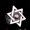 Red, variant on Retro Alloy Ring Six Pointed Star Design Fashion Jewelry for Women Gift Accessory Red JetBlack Plating Elegant