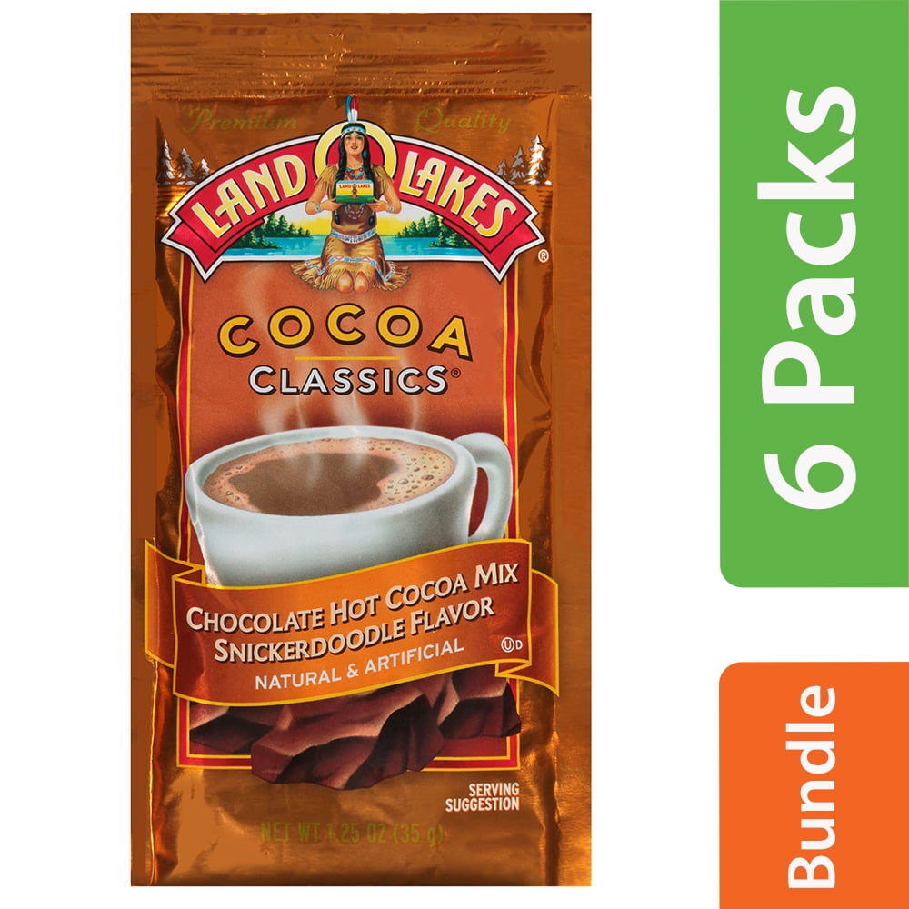 (6 Pack) Land O Lakes, Snickerdoodle Flavored Hot Cocoa Mix, 1.25 Oz