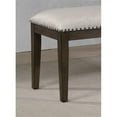 thumbnail image 3 of Pemberly Row 50" Contemporary Wood Dining Bench in Gray/Brown, 3 of 6